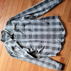Abercrombie & Fitch Large Men's Gray Button Up